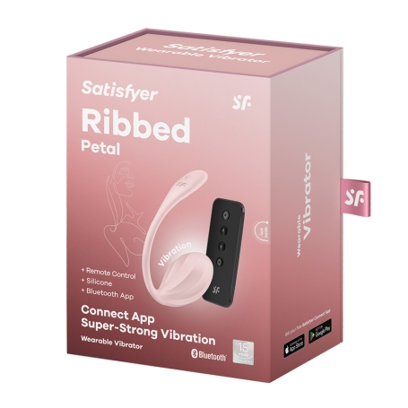 Виброяйцо Satisfyer Ribbed Petal