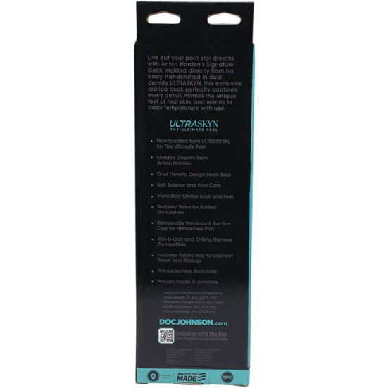 Фаллос Anton Harden 11" UltraSkyn