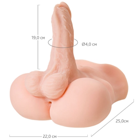 Мастурбатор с фаллосом ToyFa Manuel